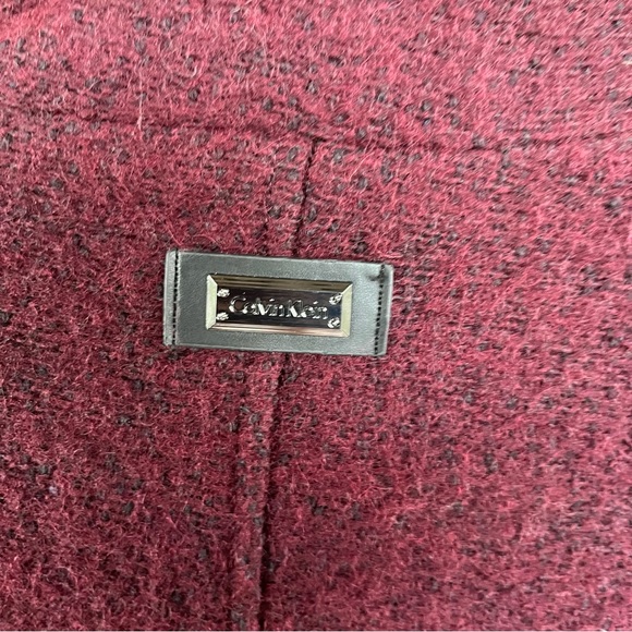 Ladies wine colored/burgundy wool blend pea coat. Calvin Klein. XXL - Picture 14 of 15